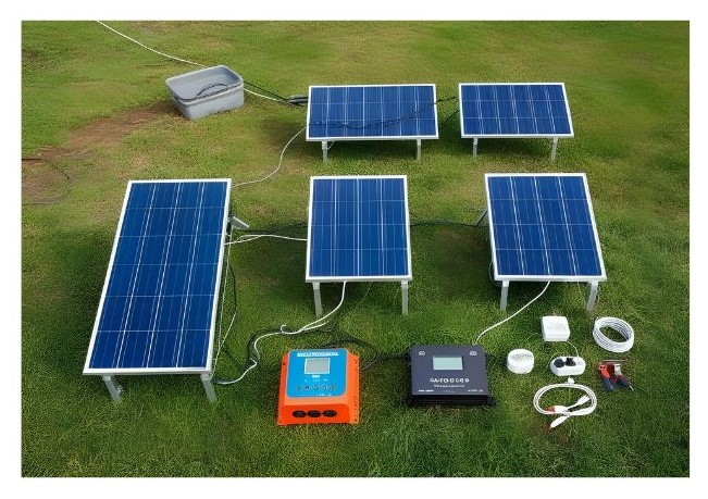Solar panel setup