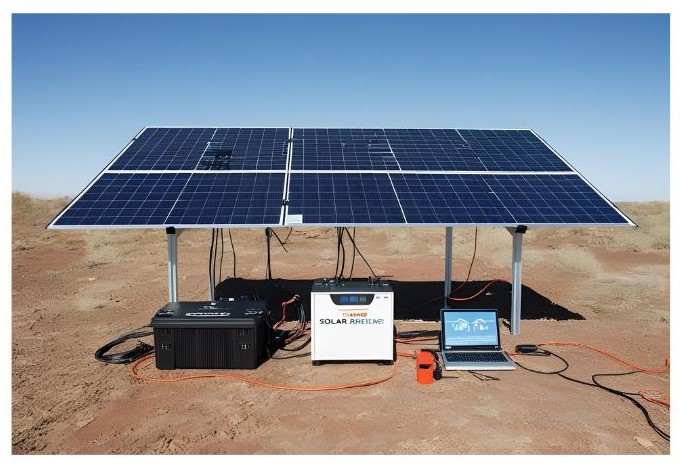 solar panel setup