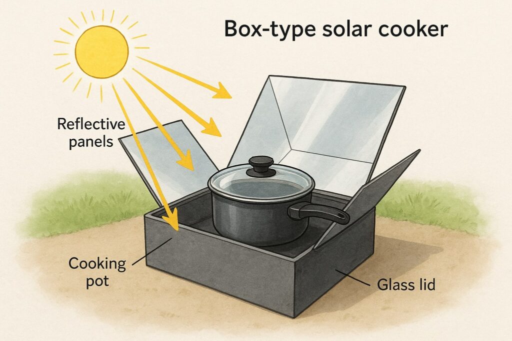 solar cooker working